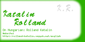 katalin rolland business card